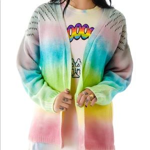 Unit cake pastel cardigan